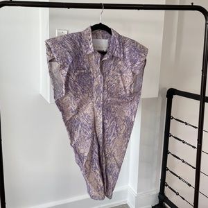 Purple Patterned Dress